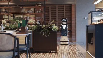 酒店機器人6.jpg 全球首個人形機器人服務員酒店在上海開業