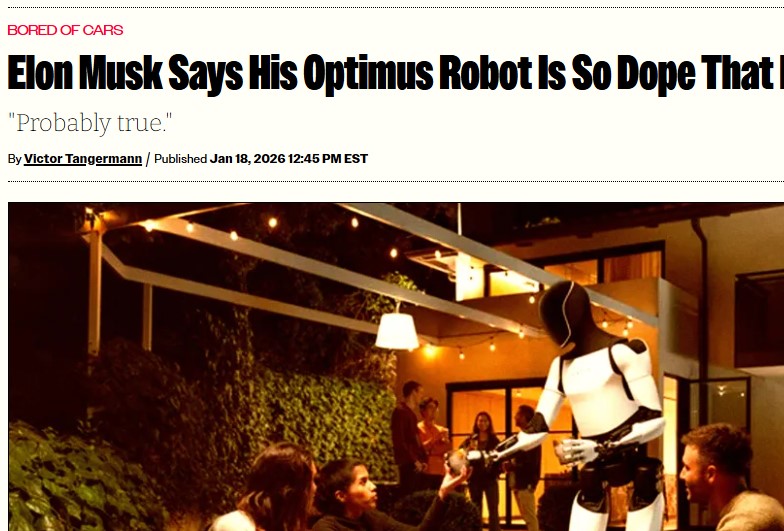 马斯克押注机器人Optimus重塑特斯拉：愿景千亿估值，量产却陷困境