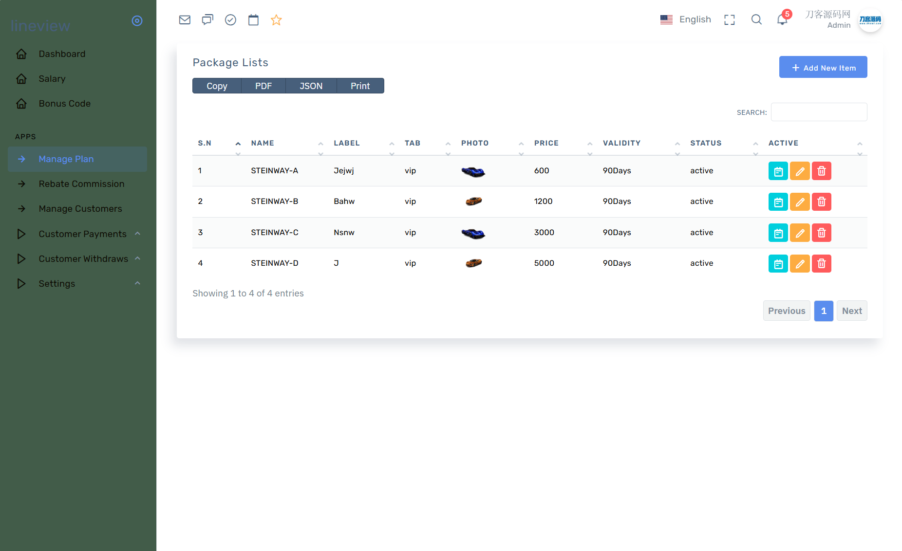 lineview海外汽車投資理財(cái)源碼/前端html+后端PHP