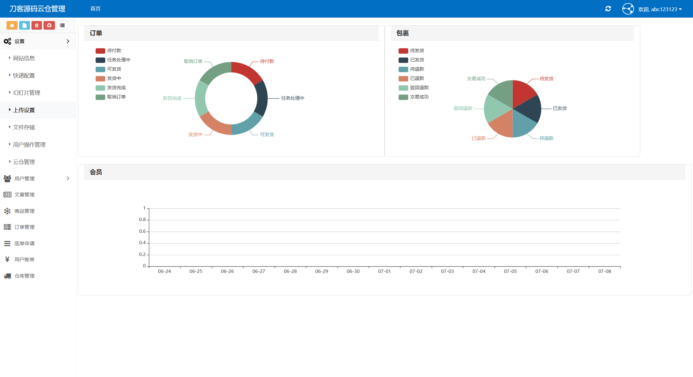 最新全開源禮品代發系統源碼/電商快遞代發/一件代發系統