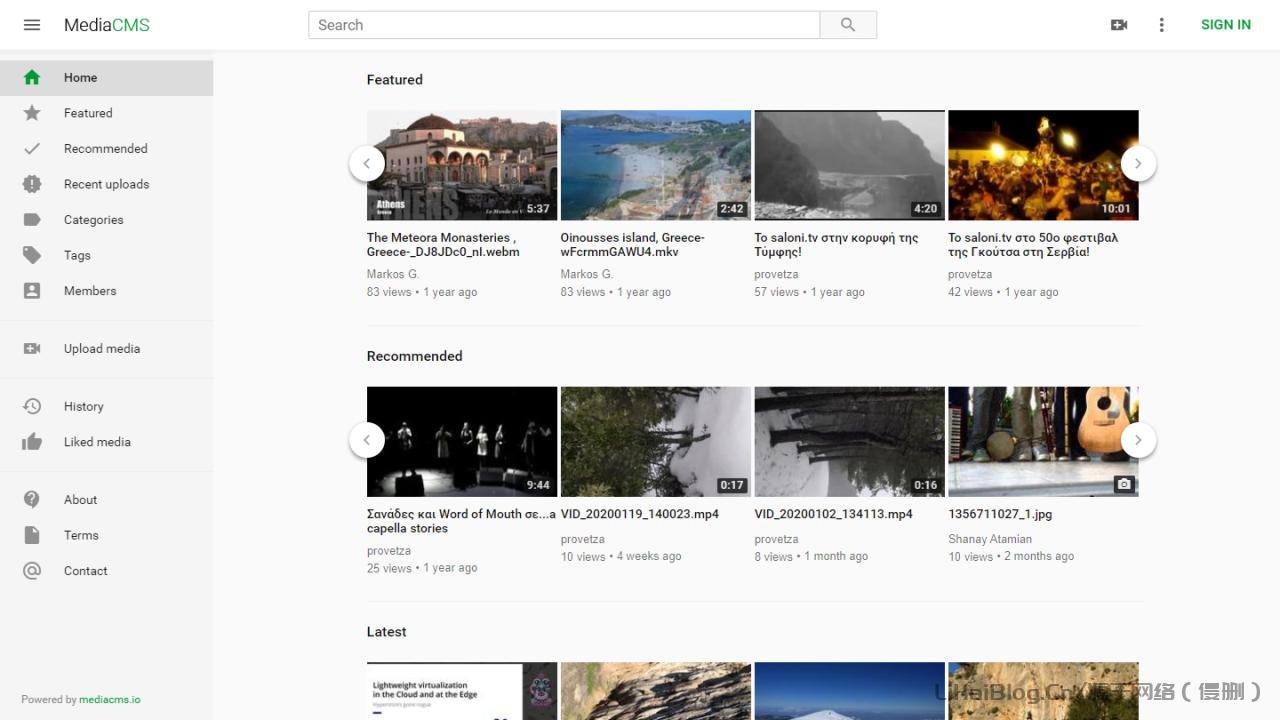 MediaCMS官網 開源視頻和媒體內容管理系統（CMS）