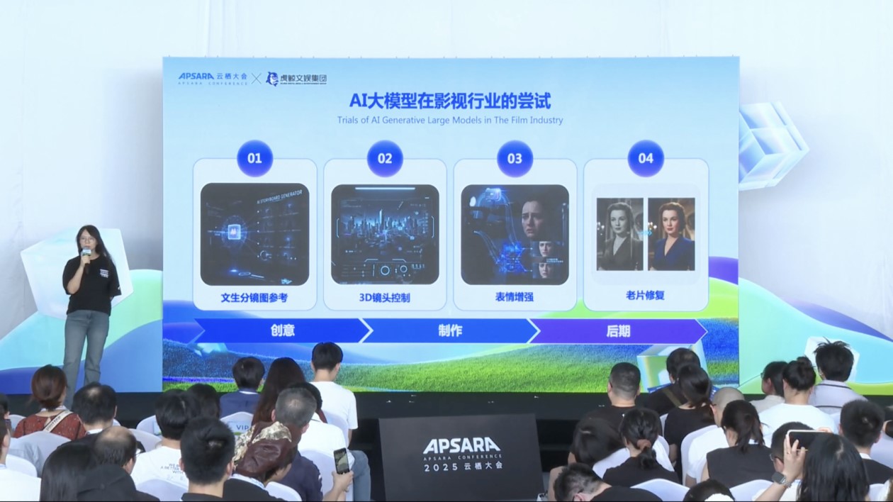 虎鯨文娛AI影視大模型覆蓋創意、拍攝、后期全流程